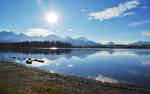 水晶球视角下的德国福尔根湖别样美景图片